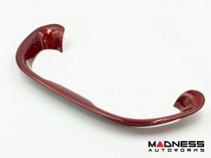 Alfa Romeo 4C Steering Wheel Trim - Carbon Fiber - Lower Trim Piece - Red Candy